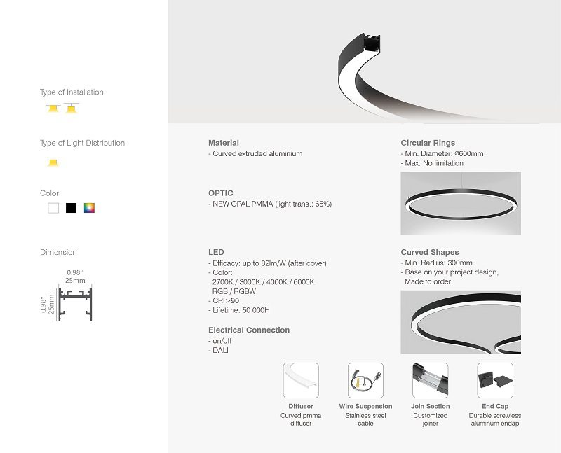 C25 CURVED STRIP LIGHT – Alich Industries